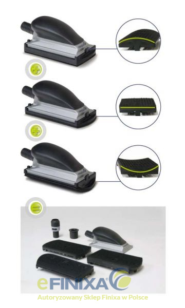Ergonomiczny blok szlifierski + 3 stopy Ergonomiczny blok szlifierski + 3 stopy